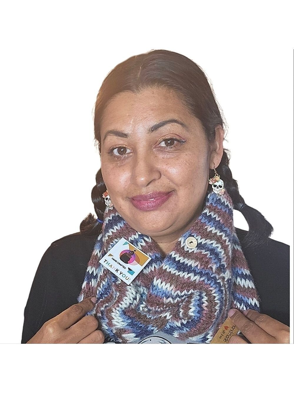 Hand Crafted Crochet Headband Ear Warmer Twist Scarf